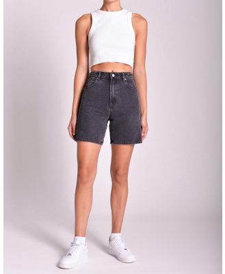 Abrand - Carrie Shorts Piper - Denim (Washed Black) Carrie Shorts Piper