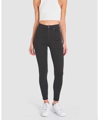 Abrand - High Skinny Ankle Basher Jeans - High-Waisted (Black Magic) High Skinny Ankle Basher Jeans