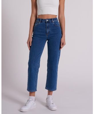 Abrand - Venice Straight Kirin Jeans - Crop (Mid Blue) Venice Straight Kirin Jeans