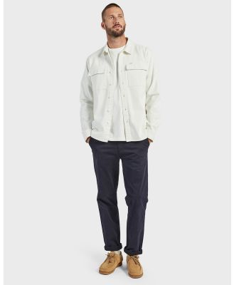 Academy Brand - Essential Overshirt - Coats & Jackets (WHITE) Essential Overshirt