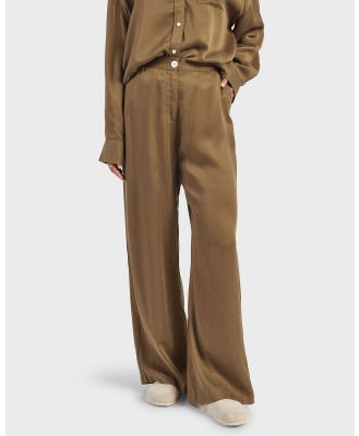 Academy Brand - Greta Relaxed Trouser - Pants (BROWN) Greta Relaxed Trouser