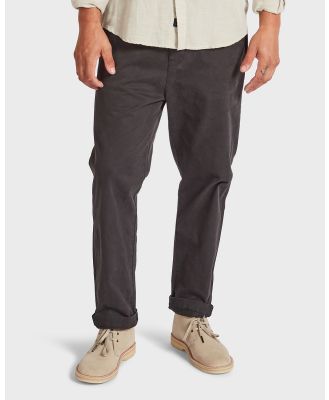 Academy Brand - Hudson Straight Chino - Pants (BLACK) Hudson Straight Chino
