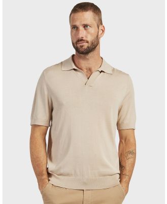 Academy Brand - Irvine Knit Polo - Casual shirts (NATURAL) Irvine Knit Polo