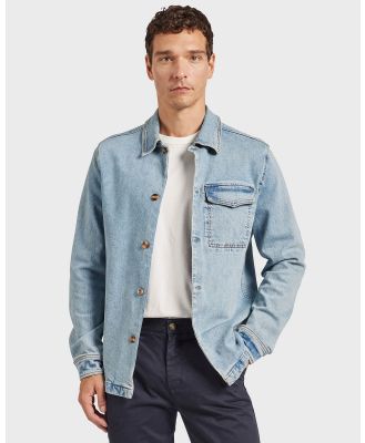 Academy Brand - Jensen Indigo Overshirt - Coats & Jackets (BLUE) Jensen Indigo Overshirt