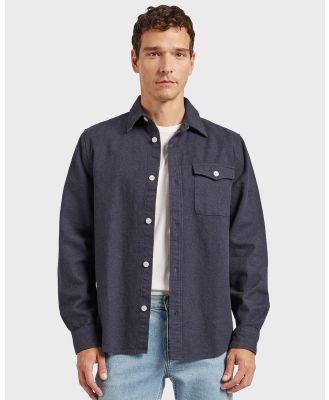 Academy Brand - Oakland Overshirt - Coats & Jackets (BLUE) Oakland Overshirt