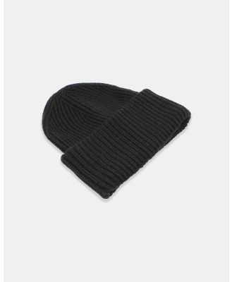 Ace Of Something - Celisa Recycled Polyester Beanie - Headwear (Black) Celisa Recycled Polyester Beanie
