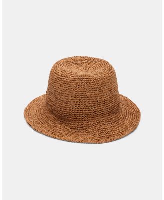 Ace Of Something - Oodnadatta Crochet Bucket Hat - Hats (Burnt Orange) Oodnadatta Crochet Bucket Hat