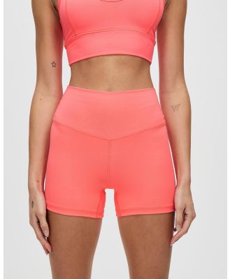 Active Basics - Hi Rise Shorts - Sports Tights (Bright Pink) Hi-Rise Shorts