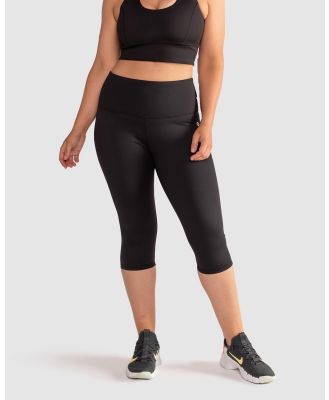 Active Truth - Essential 3 4 Length Tight   Black - 3/4 Tights (Black) Essential 3-4 Length Tight - Black