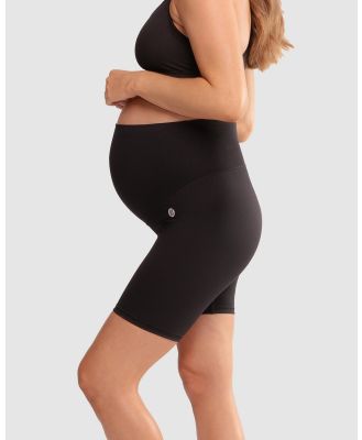 Active Truth - Mama Pregnancy Bike Short   Black - 1/2 Tights (Black) Mama Pregnancy Bike Short - Black