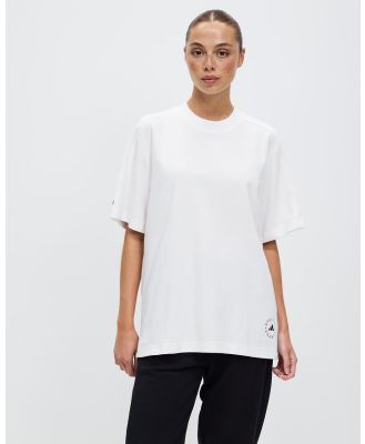 adidas by Stella McCartney - Logo Tee - Short Sleeve T-Shirts (White) Logo Tee