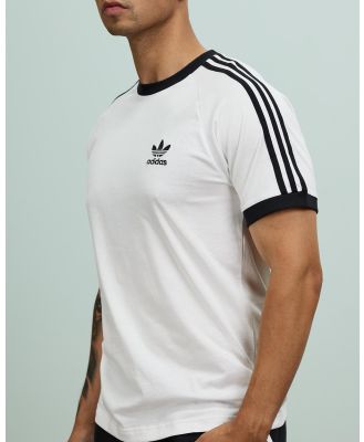 adidas Originals - 3 Stripes Tee - T-Shirts & Singlets (White) 3-Stripes Tee