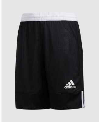 adidas Originals - 3G Speed Reversible Shorts   Kids Teens - Shorts (Black & White) 3G Speed Reversible Shorts - Kids-Teens