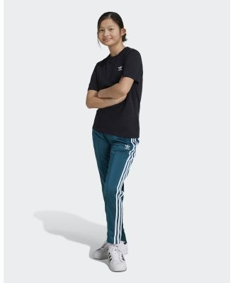 adidas Originals - Adicolor SST Open Hem Slim Track Pants Kids - Coats & Jackets (Legacy Teal) Adicolor SST Open Hem Slim Track Pants Kids