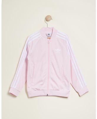 adidas Originals - Adicolor SST Track Jacket   Teens - Coats & Jackets (Clear Pink) Adicolor SST Track Jacket - Teens