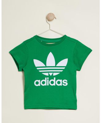 adidas Originals - Adicolor Trefoil Tee   Kids - T-Shirts & Singlets (Green) Adicolor Trefoil Tee - Kids