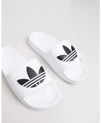 adidas Originals - Adilette Lite   Unisex - Casual Shoes (Footwear White & Core Black) Adilette Lite - Unisex