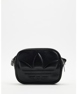 adidas Originals - Embossed Trefoil Mini Airliner Bag - Handbags (Black) Embossed Trefoil Mini Airliner Bag