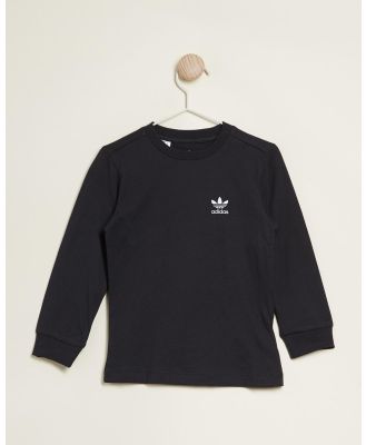 adidas Originals - Long Sleeve Tee   Kids - T-Shirts & Singlets (Black) Long Sleeve Tee - Kids