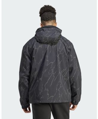 adidas Originals - Montreal Allover Print Windbreaker Mens - Coats & Jackets (Black) Montreal Allover Print Windbreaker Mens