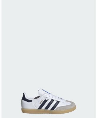 adidas Originals - Samba OG Shoes Kids - Performance Shoes (Cloud White / Collegiate Navy / Gum) Samba OG Shoes Kids