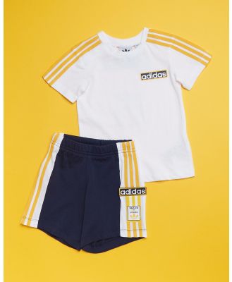 adidas Originals - Shorts and Tee Set   Babies Kids - 2 Piece (Night Indigo) Shorts and Tee Set - Babies-Kids