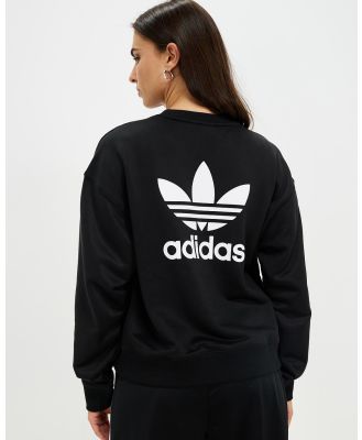 adidas Originals - Trefoil Sweater - Sweats (Black) Trefoil Sweater