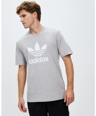 adidas Originals - Trefoil T Shirt - T-Shirts & Singlets (Medium Grey Heather) Trefoil T-Shirt