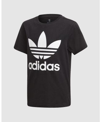 adidas Originals - Trefoil Tee   Teens - T-Shirts & Singlets (Black & White) Trefoil Tee - Teens