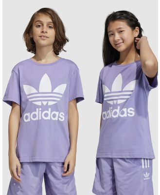 adidas Originals - Trefoil Tee   Teens - T-Shirts & Singlets (Magic Lilac) Trefoil Tee - Teens