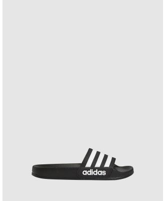 adidas Performance - Adilette Shower Slides - Sandals (Black/White) Adilette Shower Slides