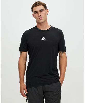adidas Performance - Designed For Training Workout Tee - Short Sleeve T-Shirts (Black) Designed For Training Workout Tee