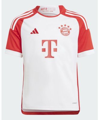 adidas Performance - FC Bayern 23 24 Home Football Jersey Kids - Sweats & Hoodies (White / Red) FC Bayern 23-24 Home Football Jersey Kids