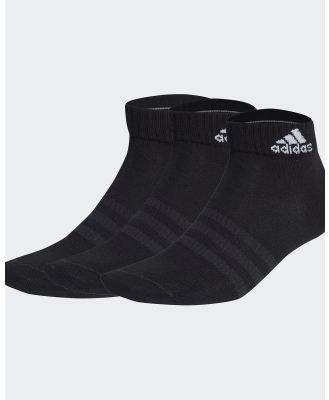 adidas Performance - Thin and Light Ankle Socks 3 Pairs Unisex - Underwear & Socks (Black / White) Thin and Light Ankle Socks 3 Pairs Unisex