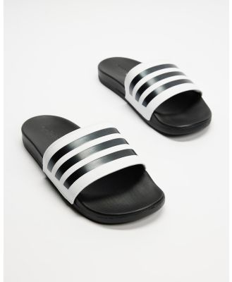 adidas Sportswear - Adilette Comfort Slides   Men's - Slides (White & Core Black) Adilette Comfort Slides - Men's