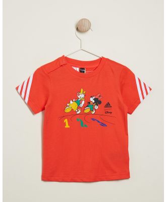 adidas Sportswear - Disney Mickey Mouse Tee   Babies Kids - Short Sleeve T-Shirts (Bright Red & White) Disney Mickey Mouse Tee - Babies-Kids