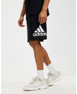 adidas Sportswear - Essentials Big Logo French Terry Shorts - Shorts (Black) Essentials Big Logo French Terry Shorts