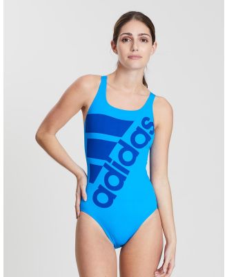 adidas Swim - Graphic Performance One Piece - One-Piece / Swimsuit (Shock Blue & Blue) Graphic Performance One-Piece