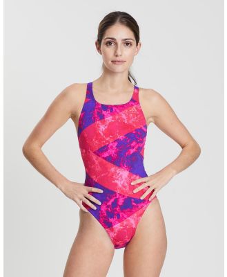 adidas Swim - Infinitex + Pulse All Over Print Swimsuit - One-Piece / Swimsuit (Shock Pink, Equipment Pink & Bold Pink) Infinitex + Pulse All-Over Print Swimsuit