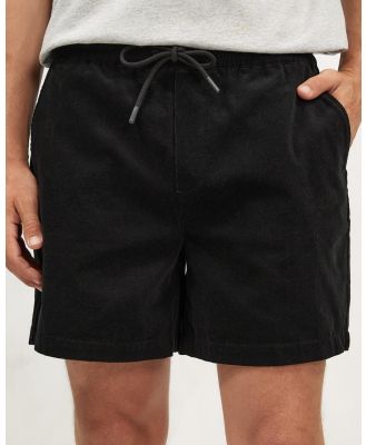 AERE - Cotton Cord Shorts - Shorts (Black) Cotton Cord Shorts