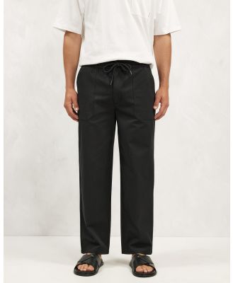 AERE - Cotton Pants - Pants (Black) Cotton Pants
