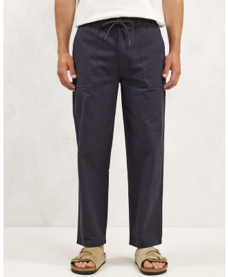 AERE - Cotton Pants - Pants (Navy) Cotton Pants