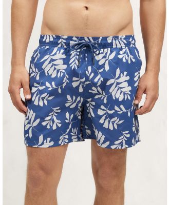 AERE - Nylon Swim Shorts - Swimwear (Blue Floral) Nylon Swim Shorts