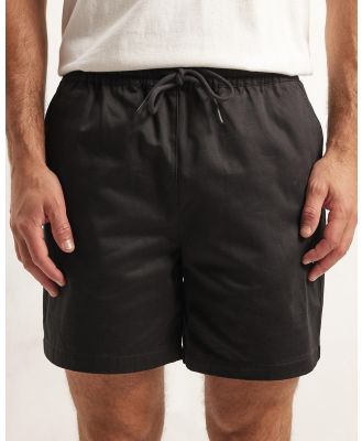 AERE - Organic Cotton Pull On Shorts - Shorts (Black) Organic Cotton Pull On Shorts