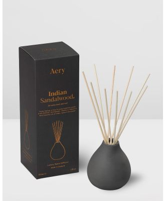Aery Living - Fernweh 200ml Reed Diffuser Indian Sandalwood - Diffusers (Black) Fernweh 200ml Reed Diffuser Indian Sandalwood