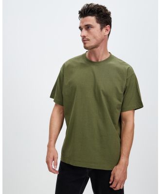 Afends - Genesis Recycled Boxy Fit Tee - T-Shirts & Singlets (Military) Genesis Recycled Boxy Fit Tee