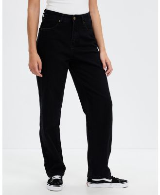 Afends - Shelby Organic Denim Wide Leg Jeans - Jeans (Washed Black) Shelby Organic Denim Wide Leg Jeans