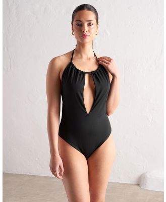 Aim'n - Halter Swimsuit - One-Piece / Swimsuit (Black) Halter Swimsuit
