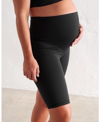 Aim'n - Sense Maternity Biker Shorts - 1/2 Tights (Black) Sense Maternity Biker Shorts