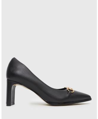 Airflex - Alix Pointy Toe Leather Pump Shoes - All Pumps (Black) Alix Pointy Toe Leather Pump Shoes